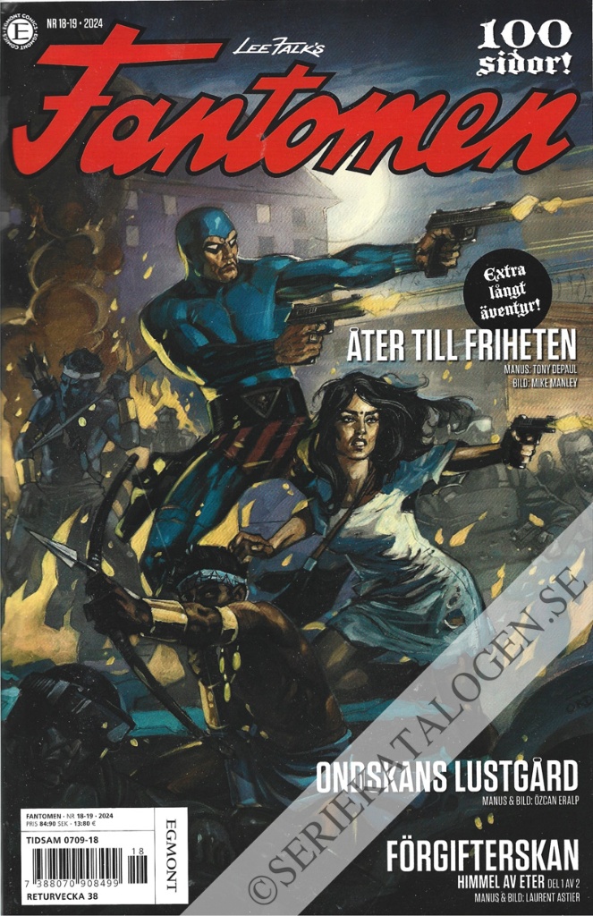 Framsida på Fantomen #18-19 (2024)