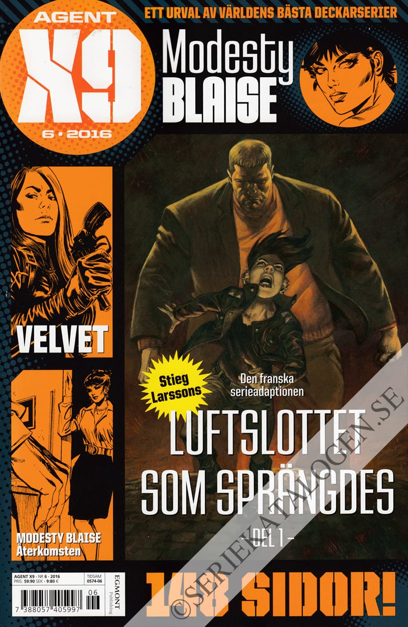 Framsida på Agent X9 #6 (2016)