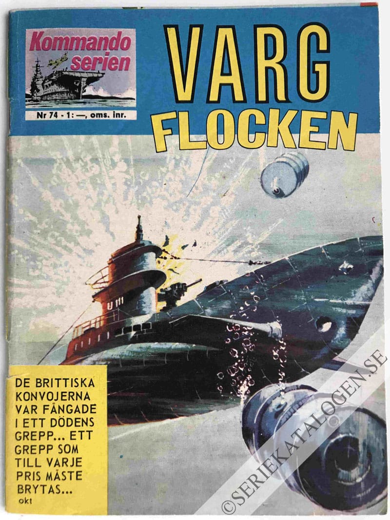Framsida på Kommandoserien #74 - Vargflocken (1965)