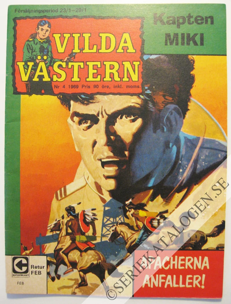 Framsida på Vilda Västern #4 (1969)