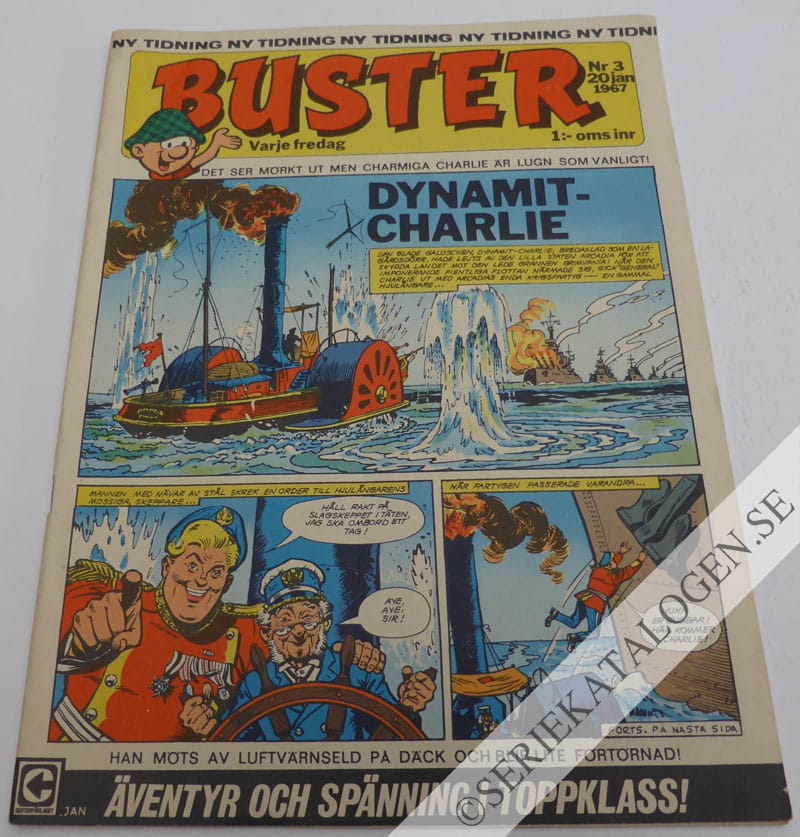 Framsida på Buster #3 (1967)