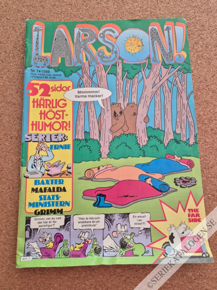 Framsida på Larson! #7 (1988)