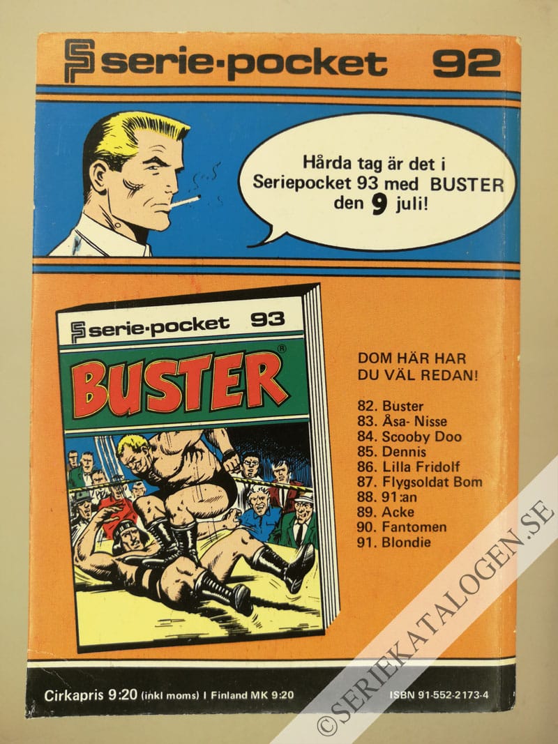 Baksida på Seriemagasinet (1980)
