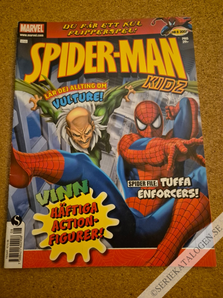Framsida på Spider-Man Kidz #8 (2007)