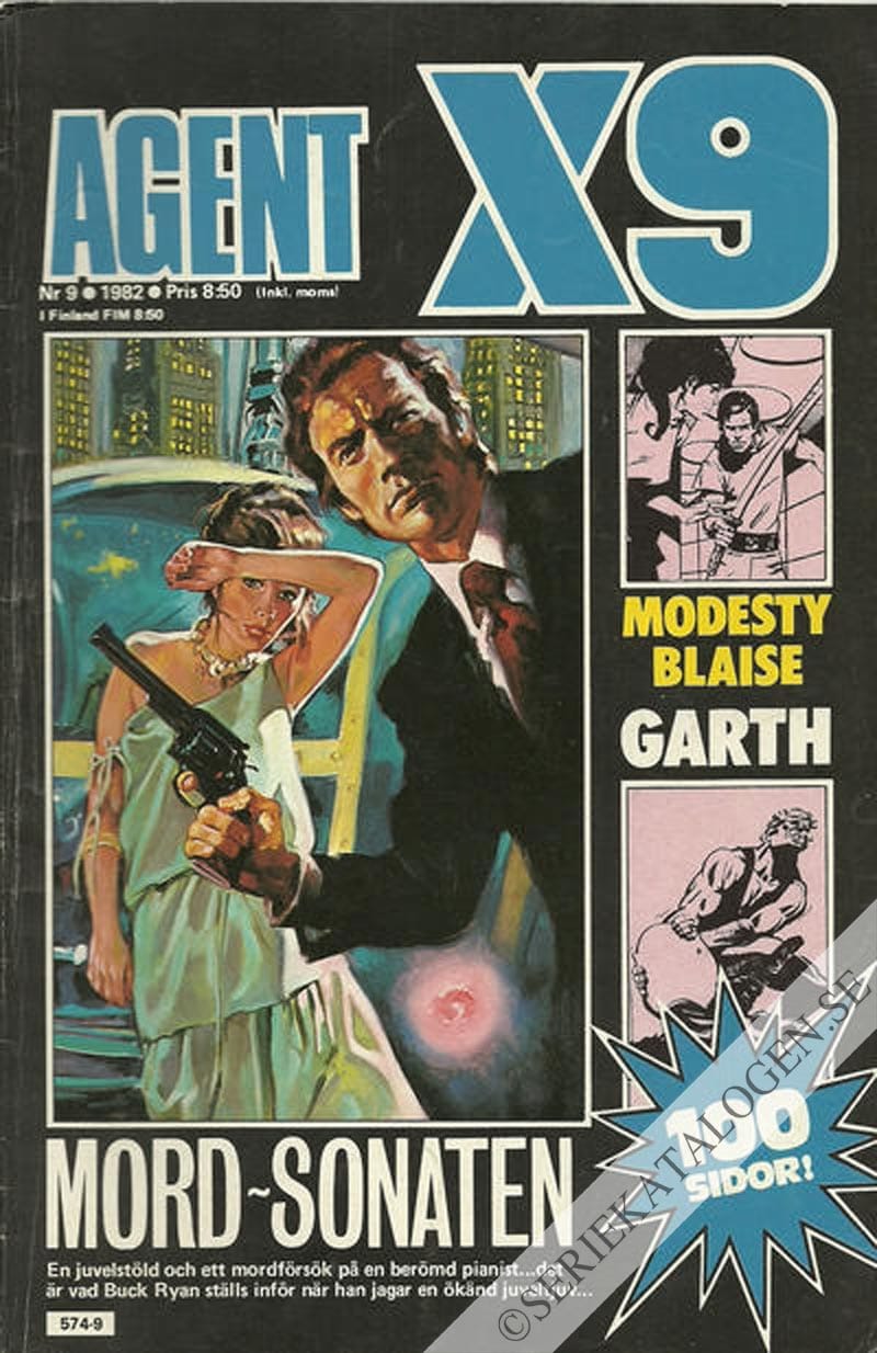 Framsida på Agent X9 #9 (1982)