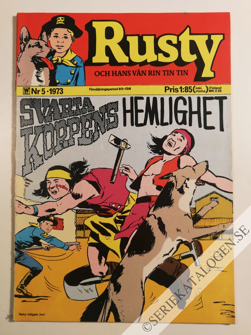 Framsida på Rusty och hans vän Rin Tin Tin #5 (1973)
