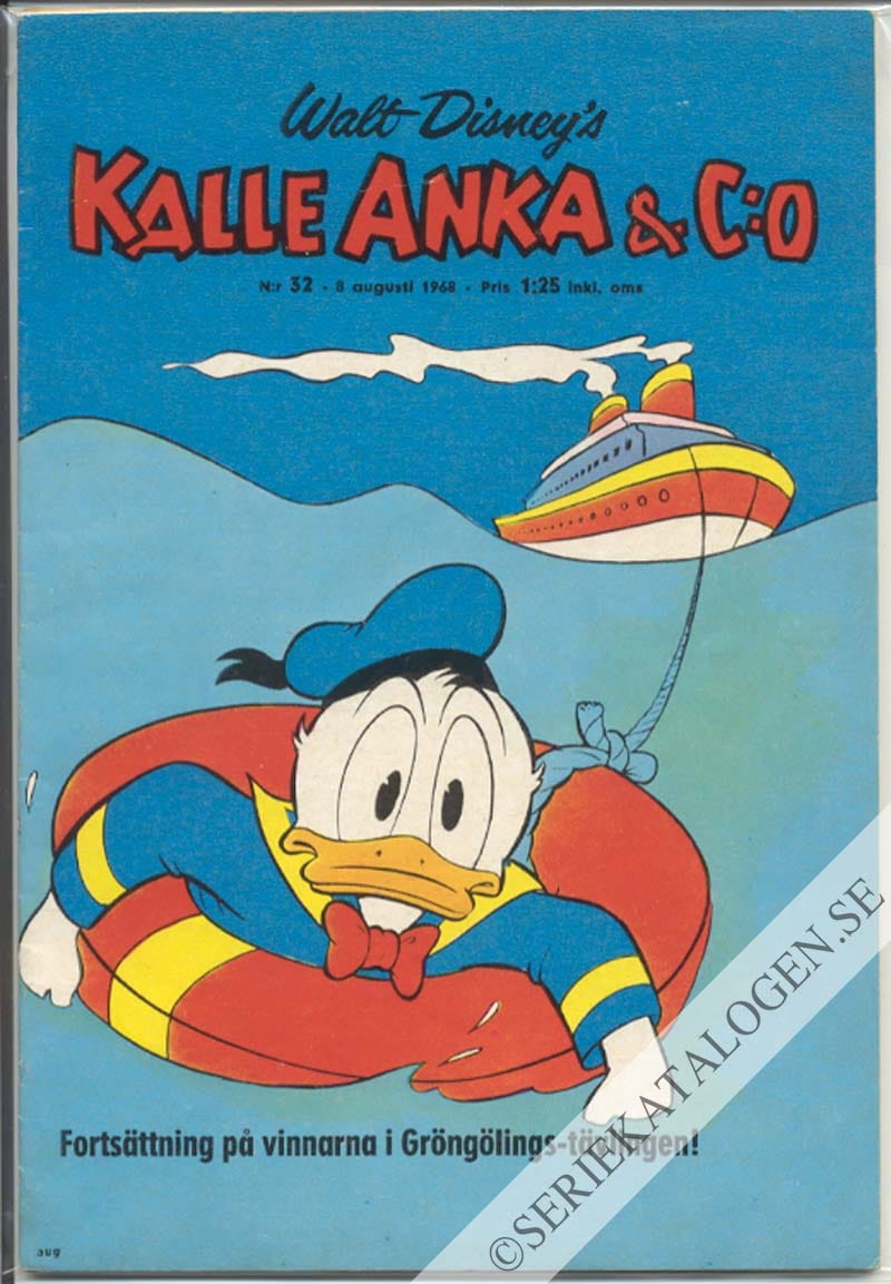 Framsida på Kalle Anka & C:o #32 (1968)