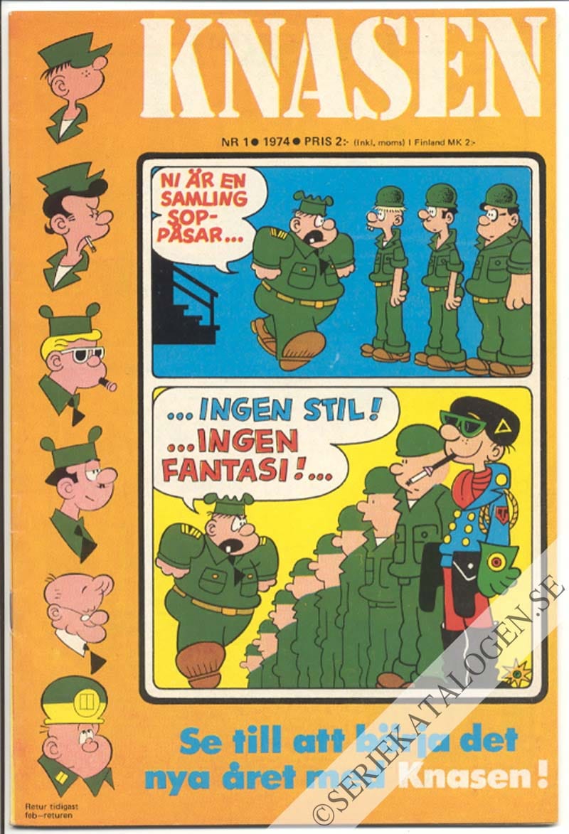 Framsida på Knasen #1 (1974)