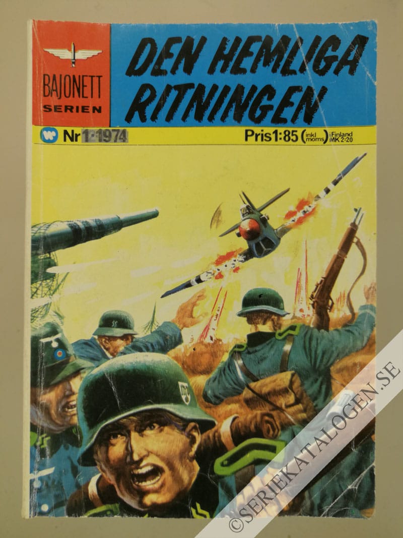 Framsida på Bajonettserien #1 - Den hemliga ritningen (1973)