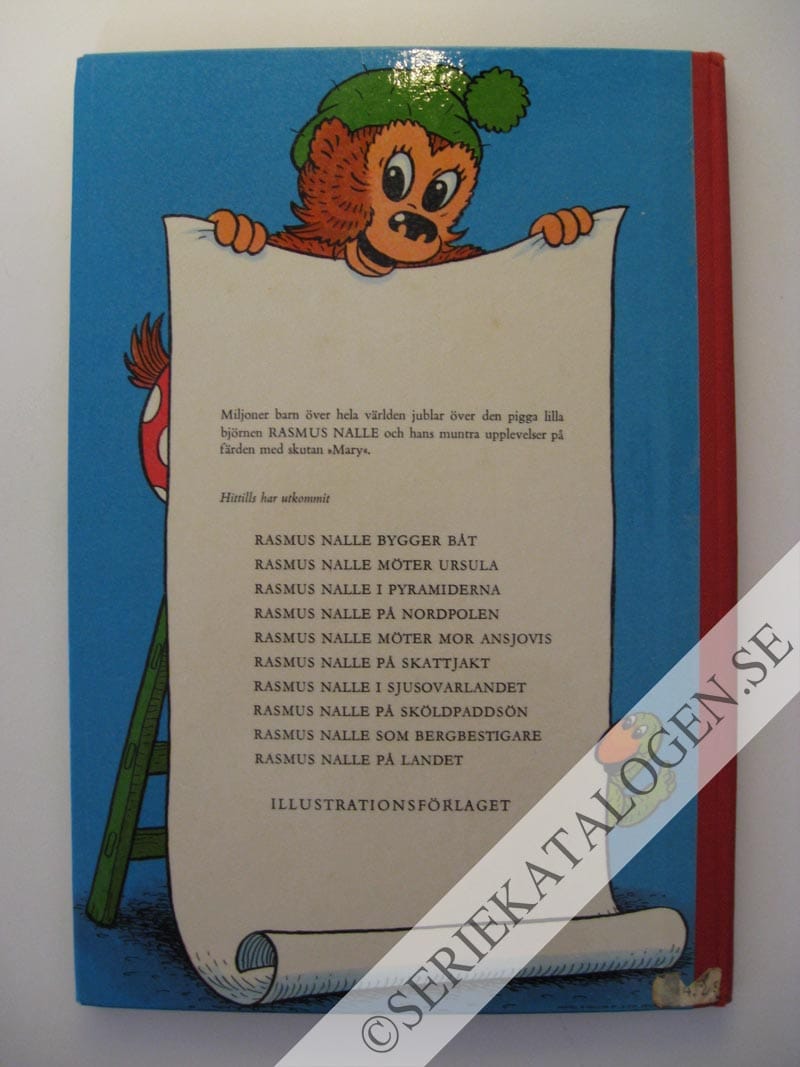 Baksida på Rasmus Nalle på landet (1958)