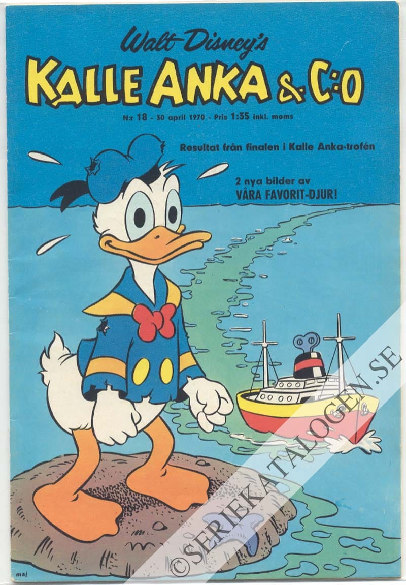Framsida på Kalle Anka & C:o #18 (1970)