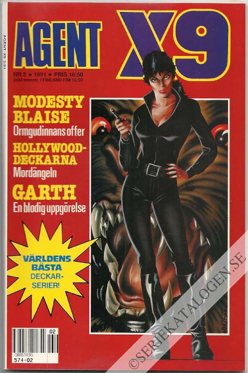 Framsida på Agent X9 #2 (1991)
