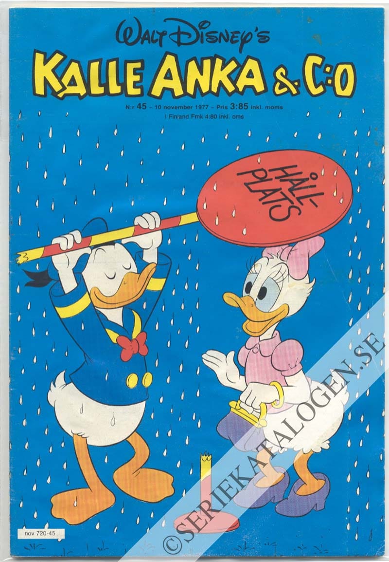 Framsida på Kalle Anka & C:o #45 (1977)