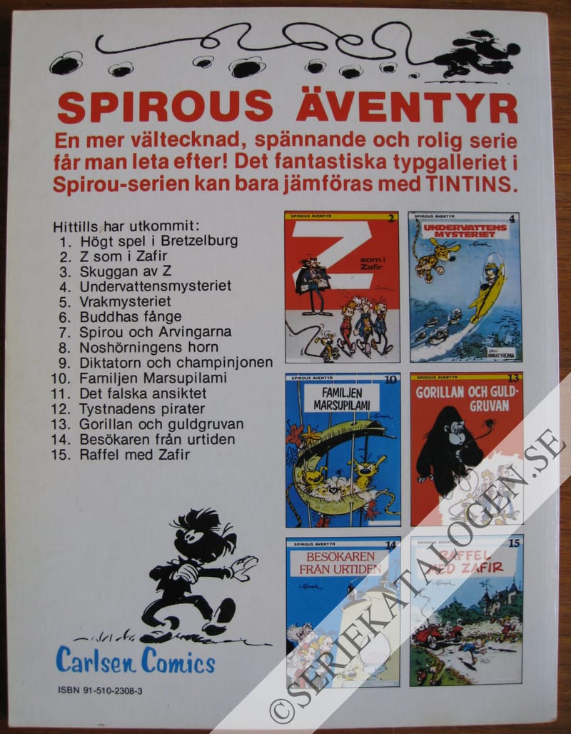 Baksida på Raffel med Zafir (1978)