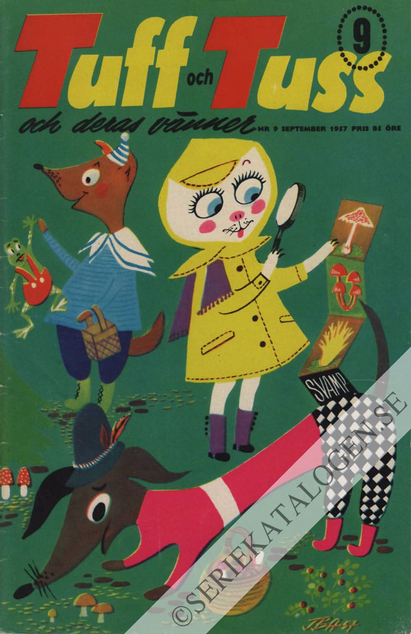 Framsida på Tuff och Tuss och deras vänner #9 (1957)