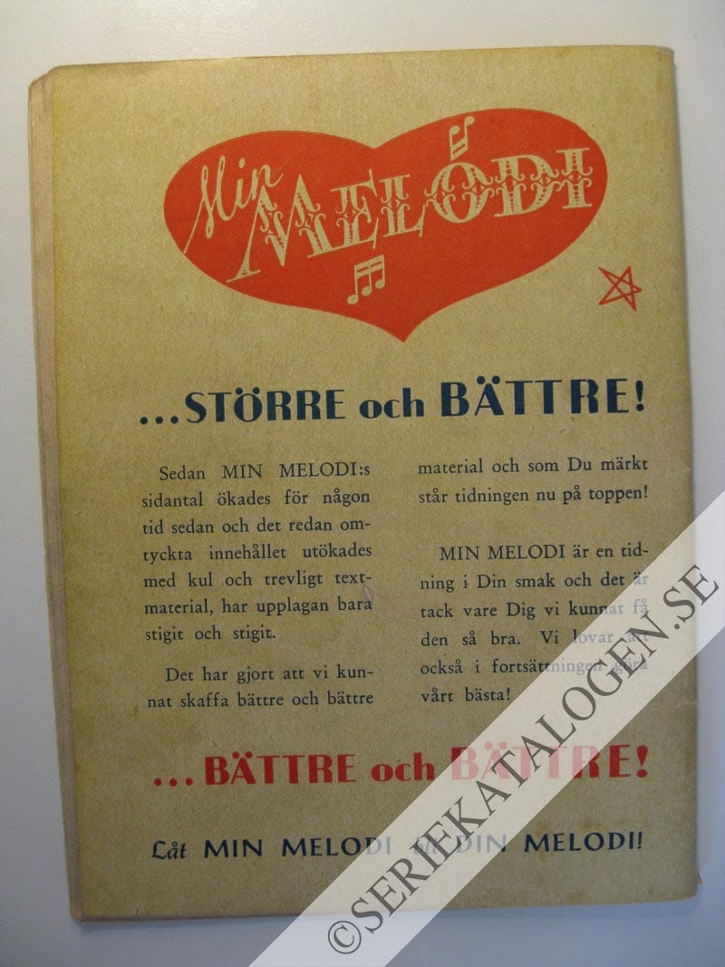 Baksida på Flickan från havet (1954)
