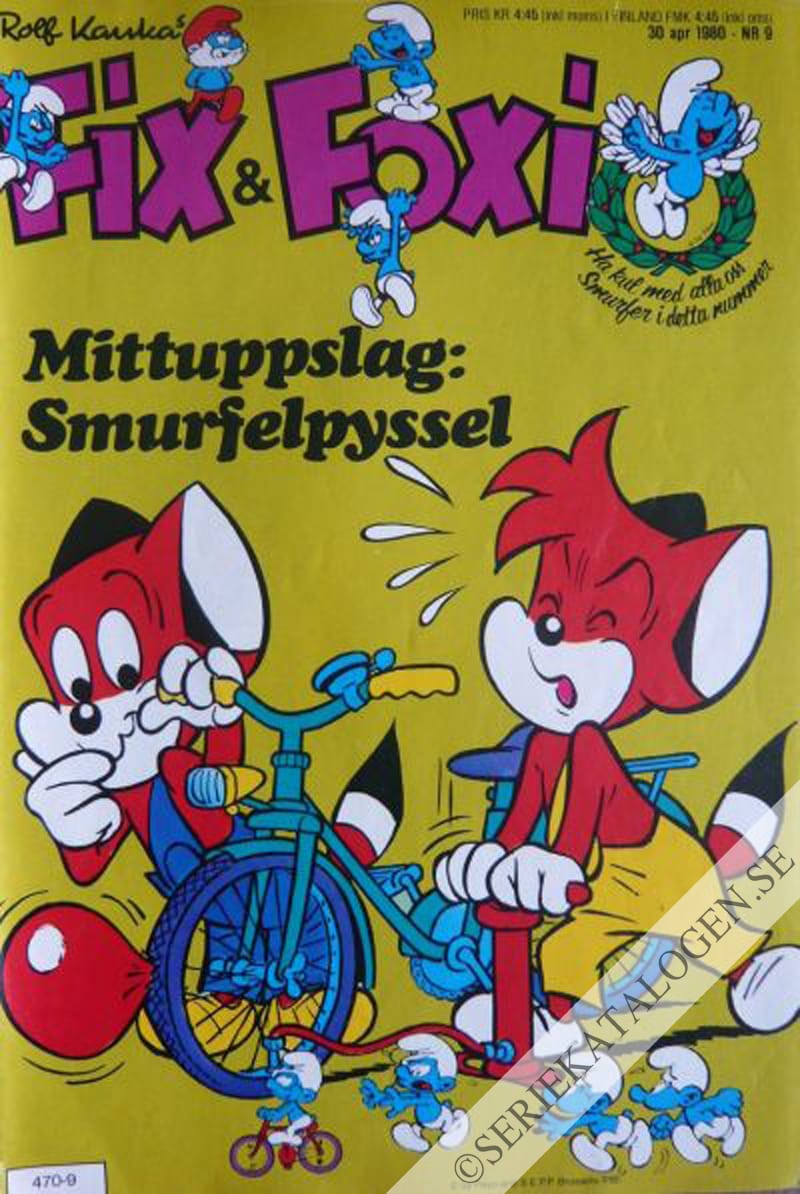 Framsida på Fix och Foxi #9 (1980)