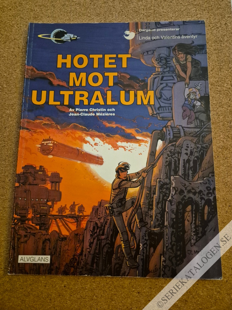 Framsida på Linda och Valentins äventyr Hotet mot Ultralum (1996)