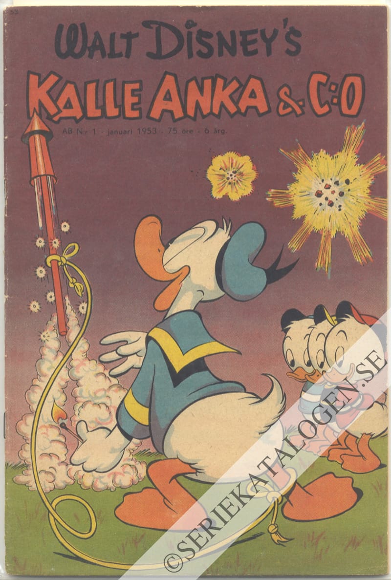 Framsida på Kalle Anka & C:o #1 (1953)
