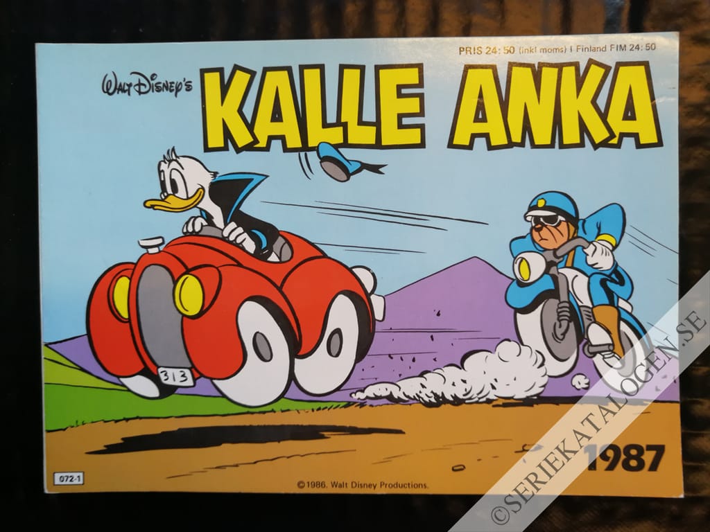 Framsida på Kalle Ankas julbok # (1986)
