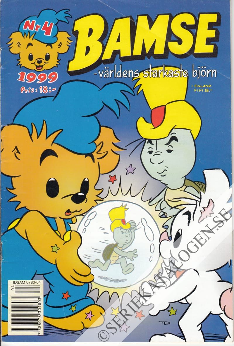 Framsida på Bamse #4 (1999)