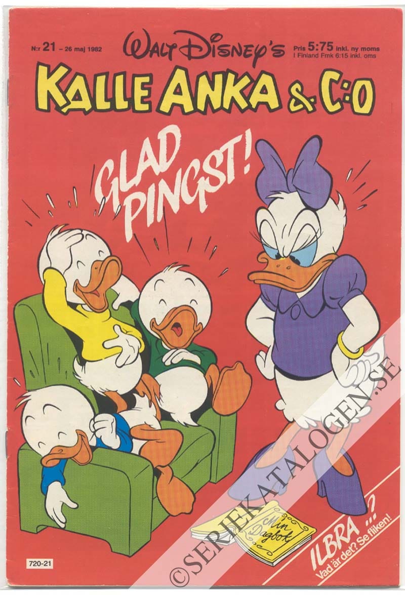 Framsida på Kalle Anka & C:o #21 (1982)