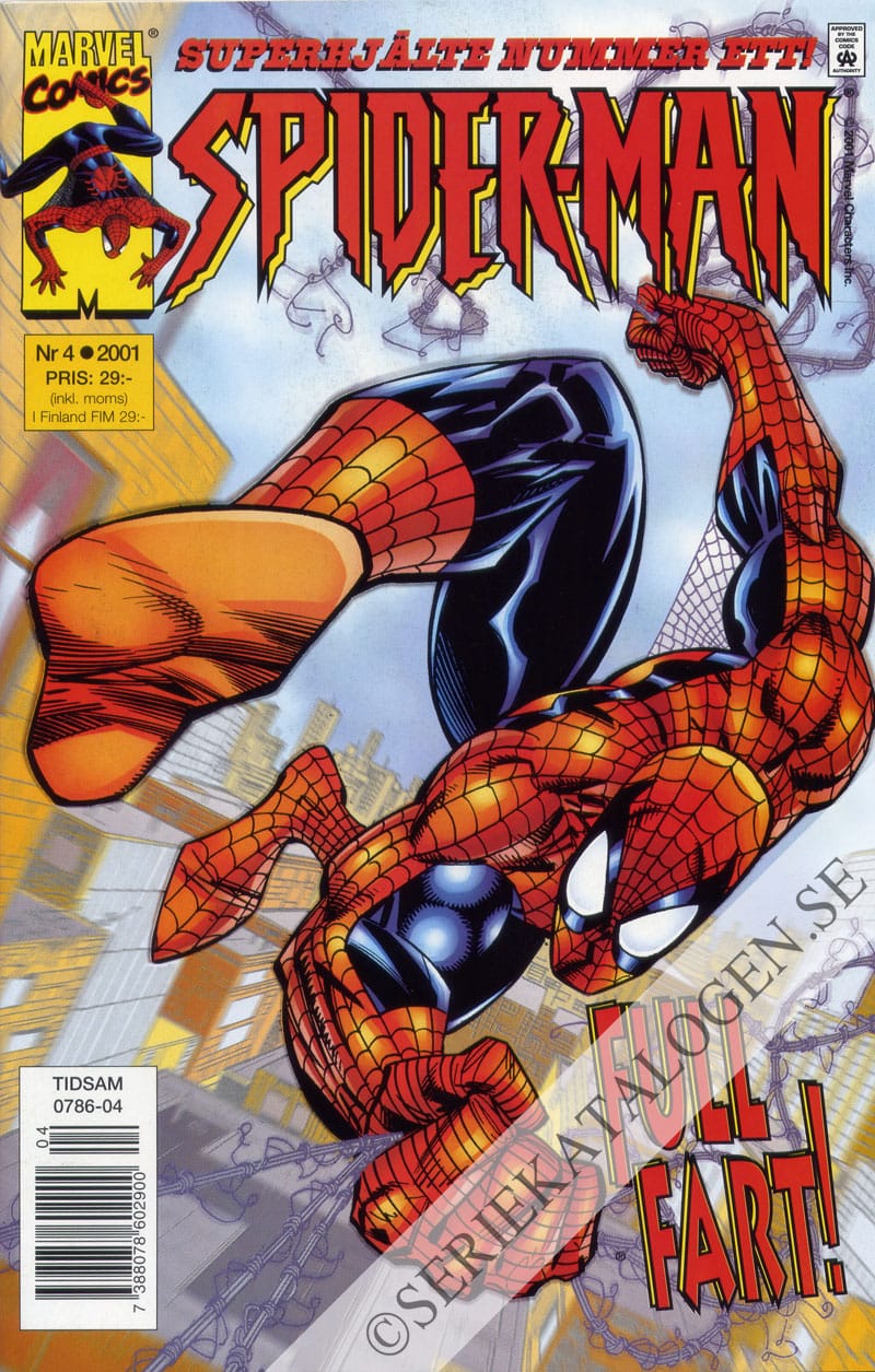 Framsida på Spider-Man #4 (2001)