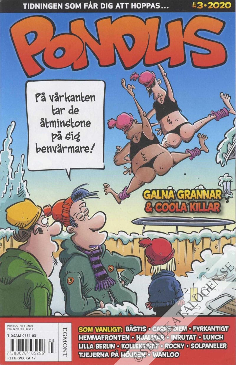 Framsida på Pondus #3 (2020)