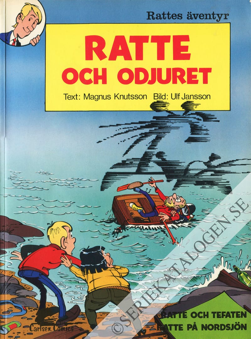 Framsida på Rattes äventyr Ratte och odjuret (1981)