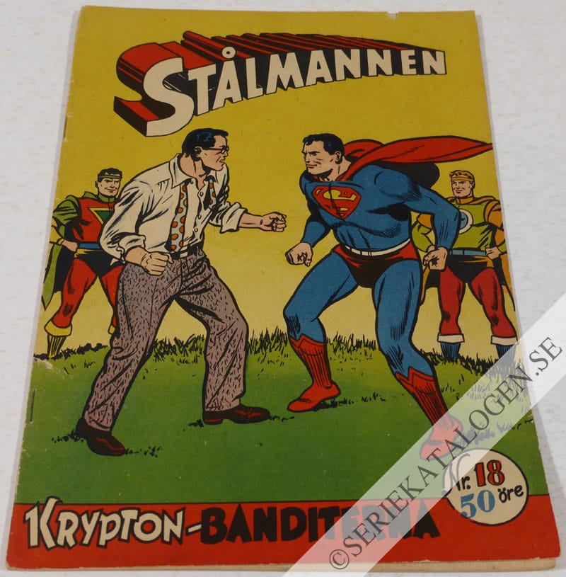 Framsida på Stålmannen #18 (1954)