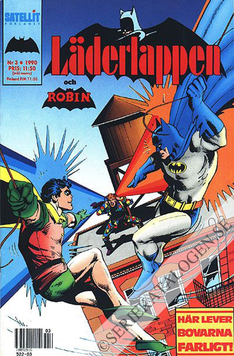 Framsida på Läderlappen och Robin #3 (1990)