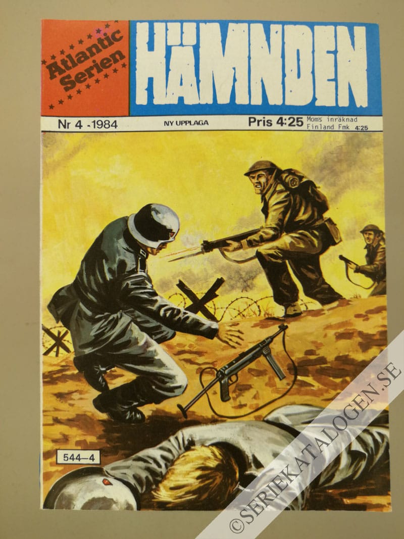 Framsida på Atlanticserien Hämnden (1984)