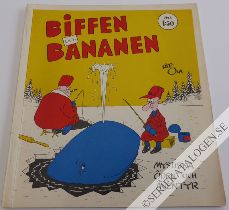 Framsida på Biffen och Bananen Mystiska öden och äventyr (1948)