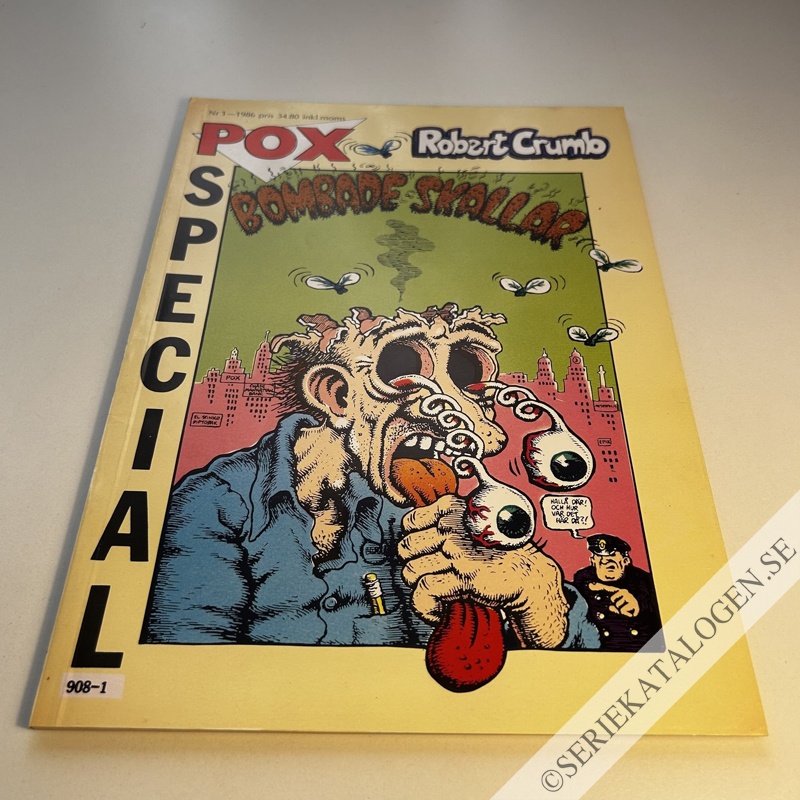 Framsida på Pox special Bombade skallar (1986)