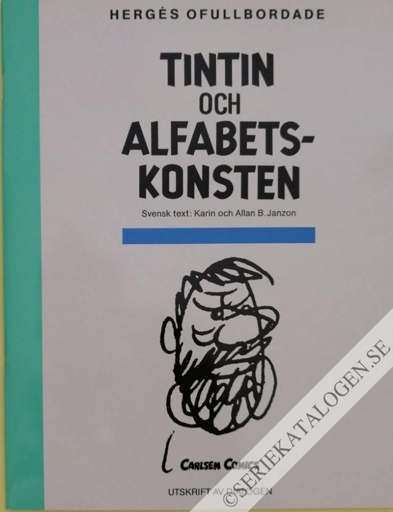 Bild på Tintin och alfabetskonsten (1989)