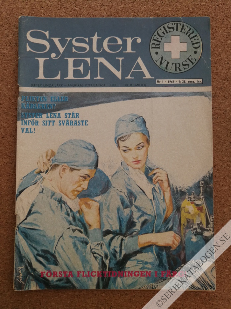 Framsida på Syster Lena - registered nurse #1 (1964)