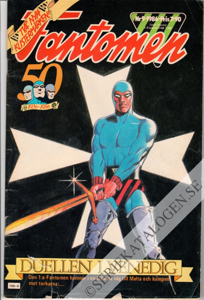 Framsida på Fantomen #9 (1986)