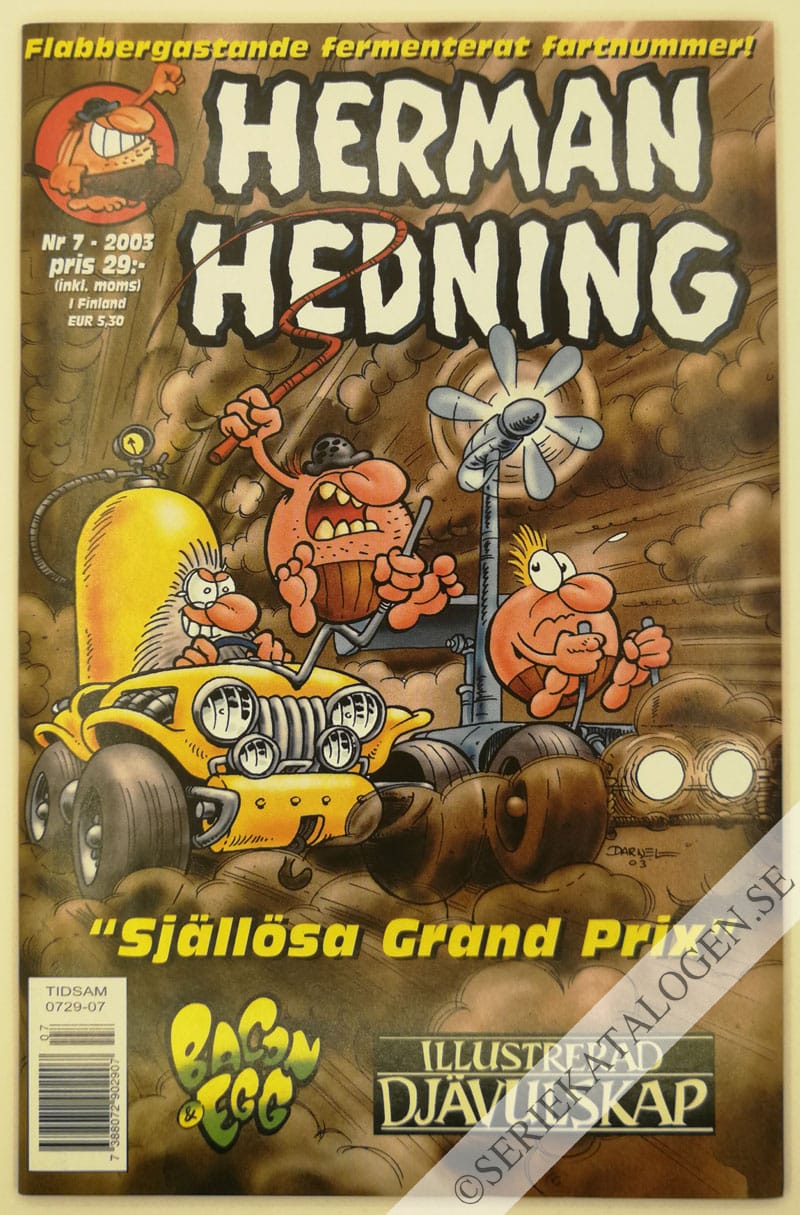 Framsida på Herman Hedning #7 (2003)