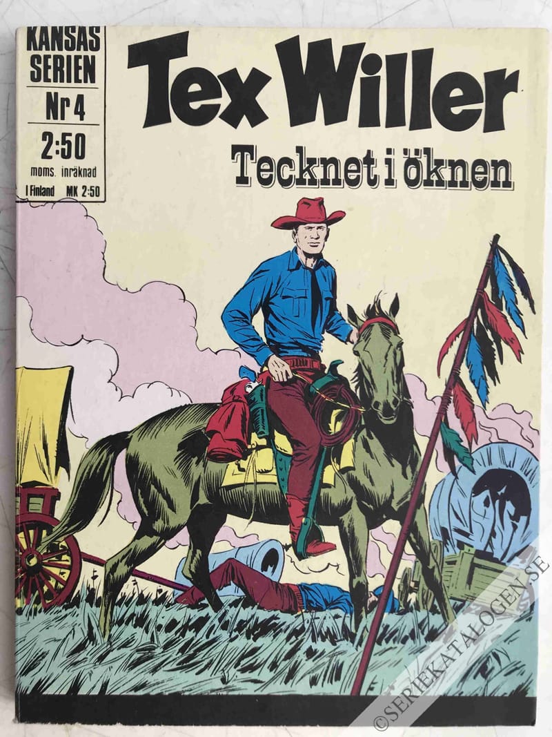 Framsida på Kansasserien Tecknet i öknen (1972)