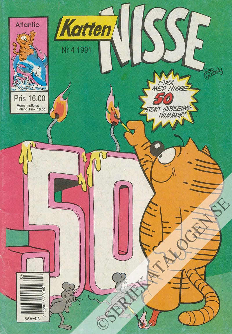 Framsida på Katten Nisse #4 (1991)