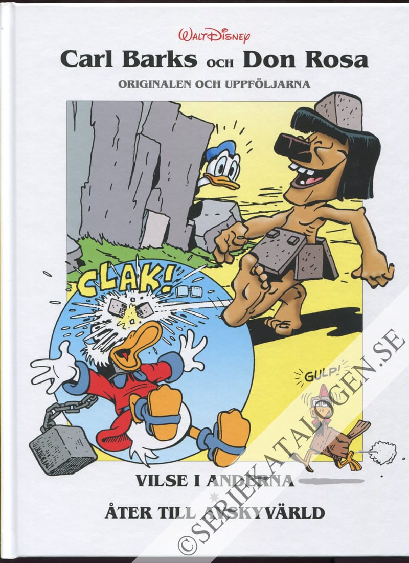 Framsida på Carl Barks och Don Rosa - originalen och uppföljarna Vilse i Anderna / Åter till Avskyvärld (2023)