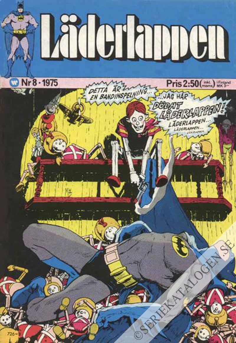 Framsida på Läderlappen och Robin #8 (1975)