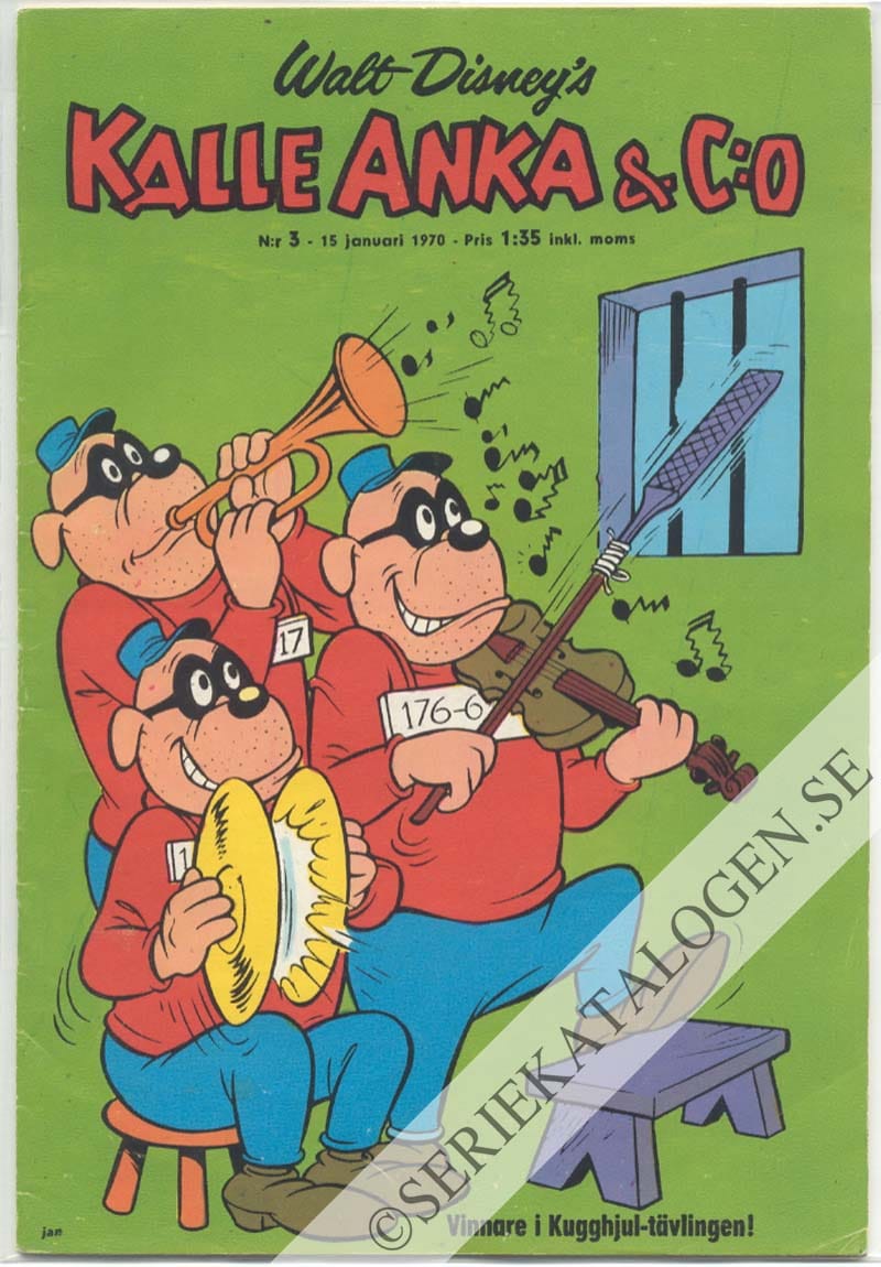 Framsida på Kalle Anka & C:o #3 (1970)