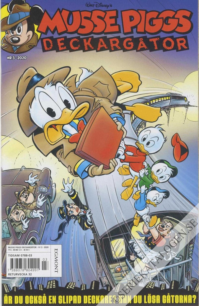 Framsida på Musse Piggs deckargåtor #3 (2020)