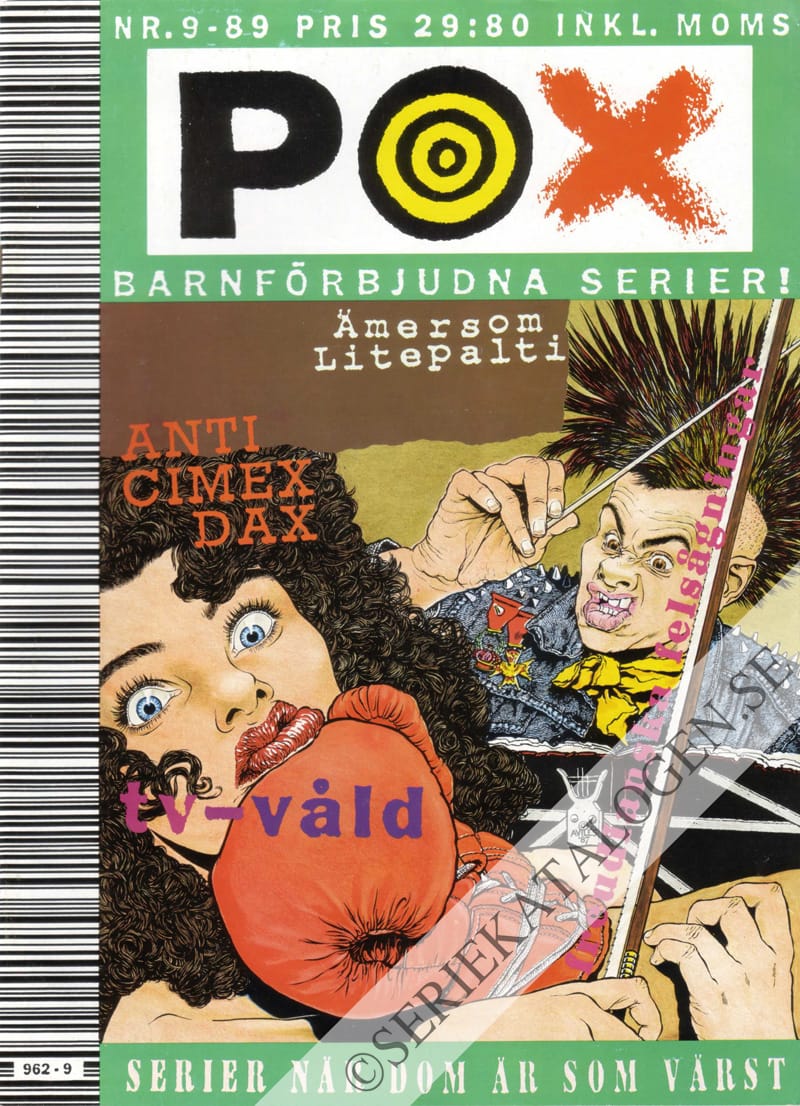 Framsida på Pox #9 (1989)