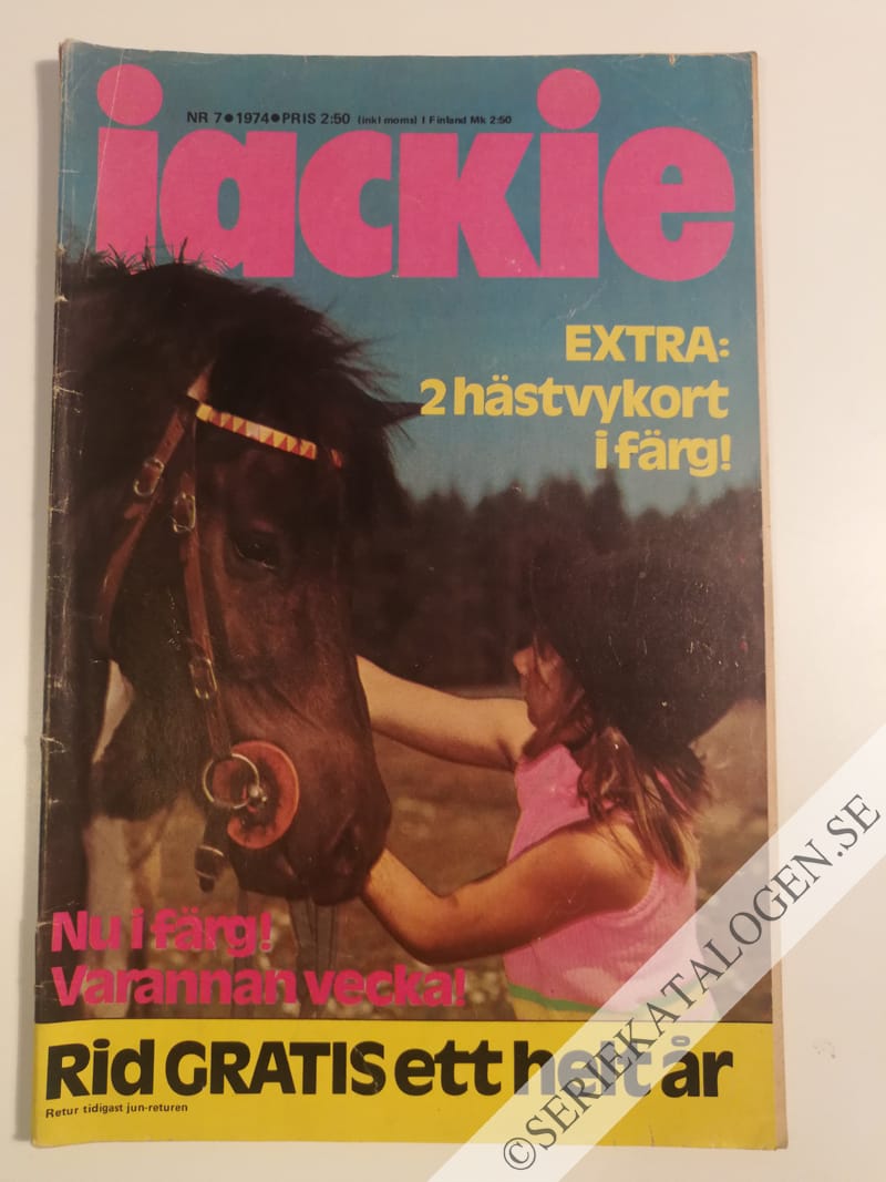 Framsida på Jackie #7 (1974)