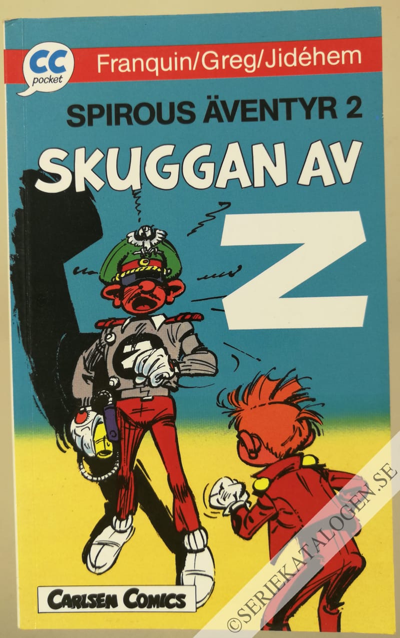 Framsida på CC pocket Spirou 2: Skuggan av Z (1990)