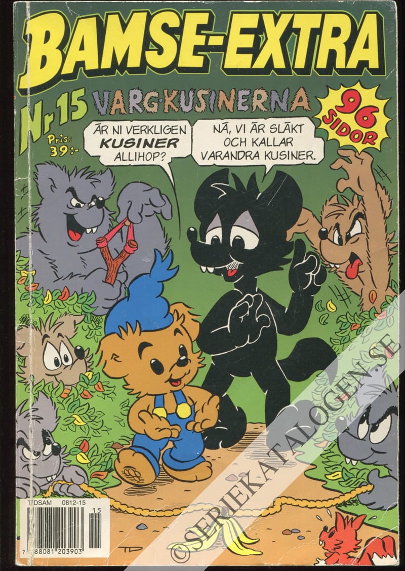 Framsida på Bamse-extra Vargkusinerna (1999)