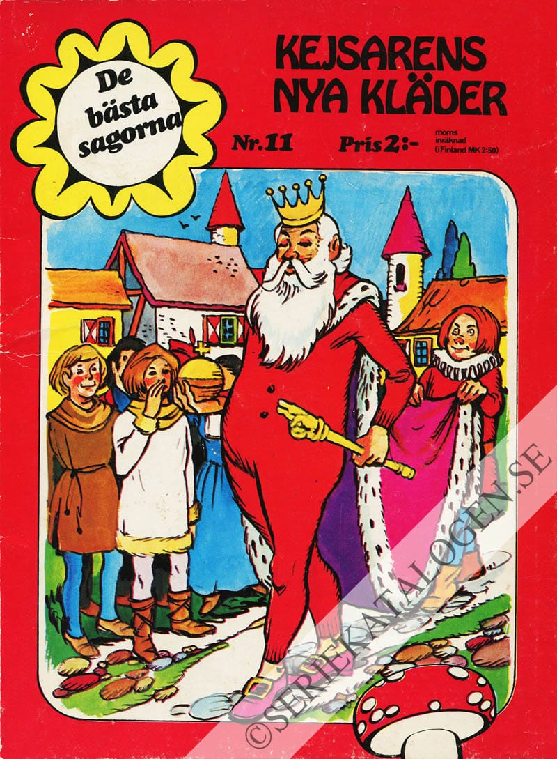 Framsida på De bästa sagorna Kejsarens nya kläder (1973)