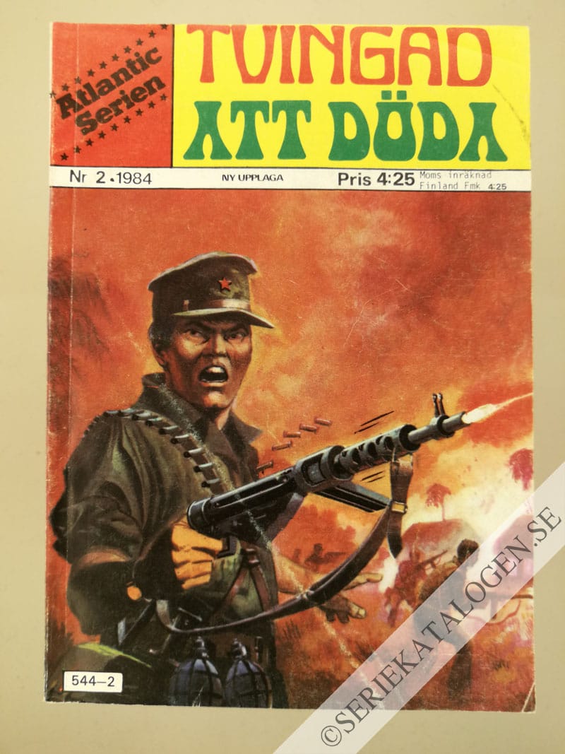 Framsida på Atlanticserien Tvingad att döda (1984)